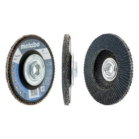 Metabo Flap Disc 4 1/2" Flapper Plus 36 5/8"-11 T29 Fiberglass 629408000